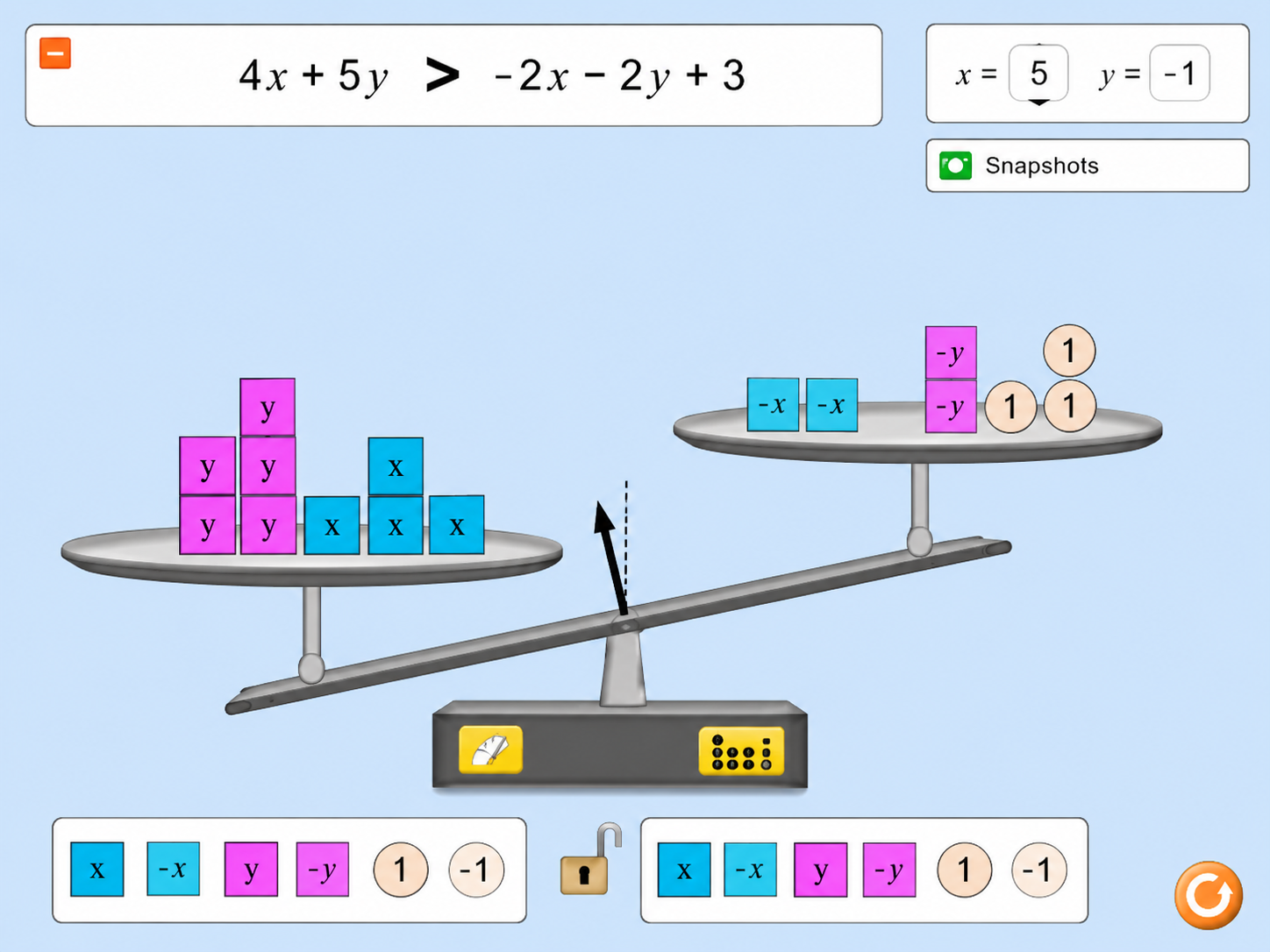 Equality Explorer Two Variables